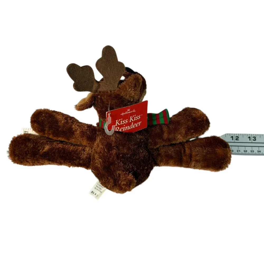 Hallmark Rodney & Rhonda Reindeer Kissing Plush Magnetic Lips Christmas w/tags